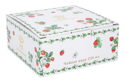 Чайная пара 220мл Anna Lafarg Emily Земляничная поляна