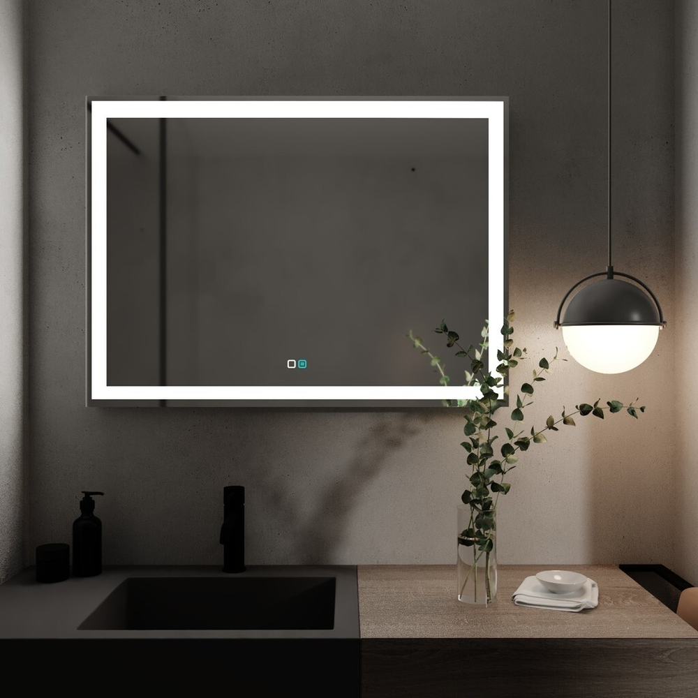 Зеркало MIXLINE "Ливия-2" 800*600 (ШВ) сенсорный выключатель, светодиодная подсветка + подогрев