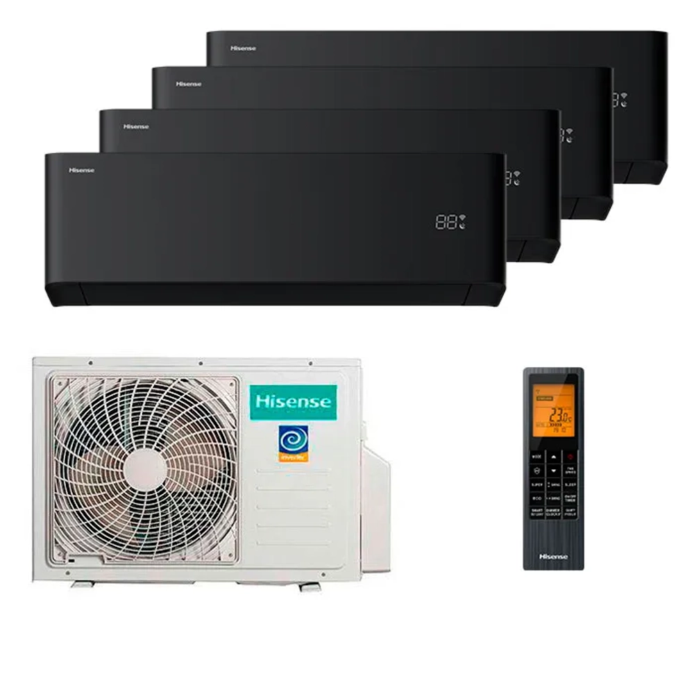 Мульти сплит-система Hisense на 5 комнаты (20+20+20+20+35 кв.м.) VIBE PRO CARBON