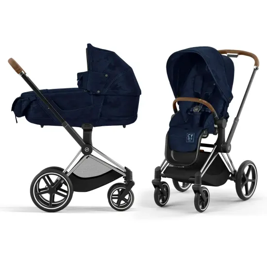 Коляска 2 в 1 Cybex Priam 4 Rebellious Luxury Denim Blue