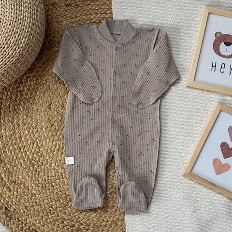 Комбинезон слип в рубчик