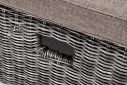 "Рим" комплект шезлонг со столиком, цвет графит