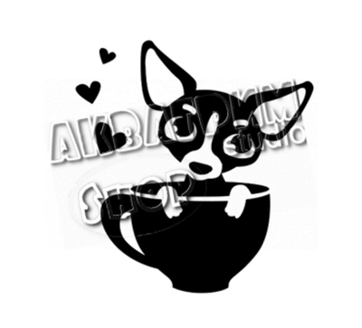 Трафарет для блеск тату "Собачка