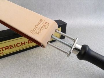 Ремень для опасной бритвы Exporter Solingen 57 J на ручке