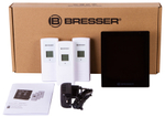 Метеостанция Bresser ClimaTemp Hygro Quadro с тремя датчиками, черная