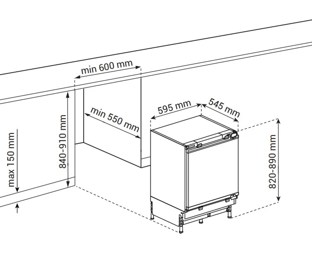 Встраиваемый холодильник Indesit IBUD 109