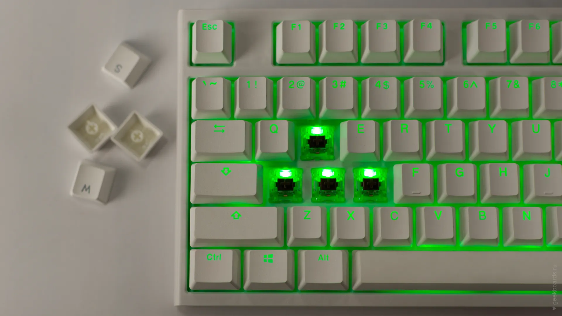 Ducky One 2 RGB TKL White — купить на сайте профессиональных клавиатур  Geekboards