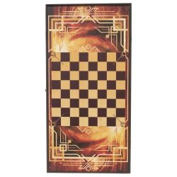 GAEM Игра настольная 2 в 1 ( шашки, нарды) "Богатырь", L50 W25 H4 см