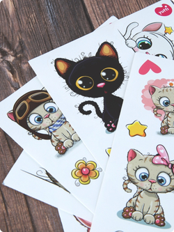 Наклейки для детей стикерпак для детского сада, набор наклеек на шкафчики в детский сад