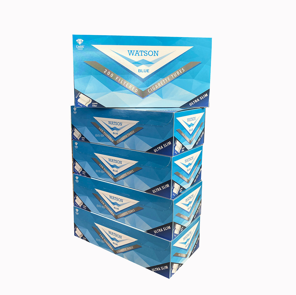Гильзы для сигарет "Watson" Ultra Slim Blue Extra long 24мм 5х200шт(Комплект)
