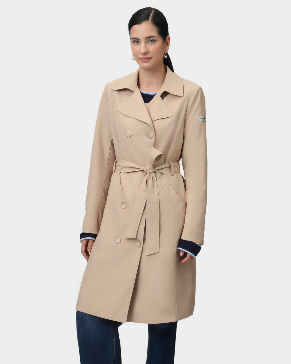Тренч жен. Frieda Freddies 4803 бежевый