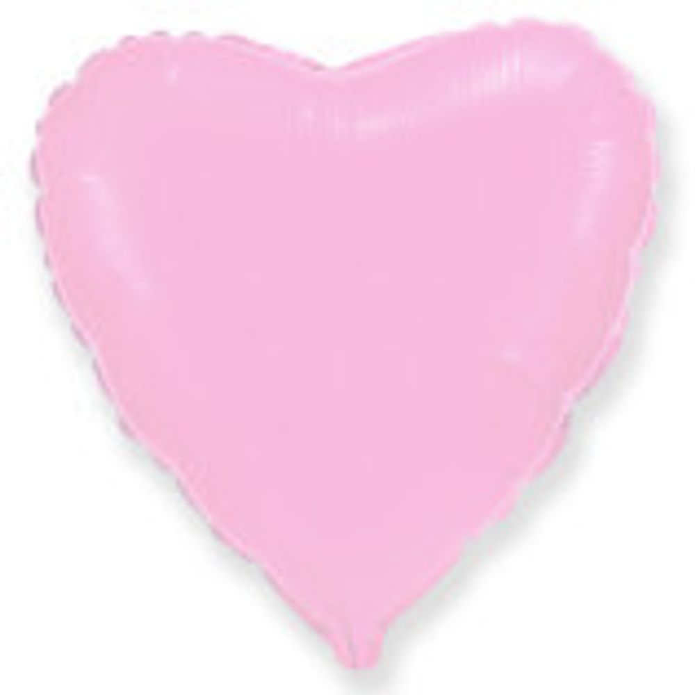 36" Шар-сердце розовый перламутр 91 см (БГ-150)