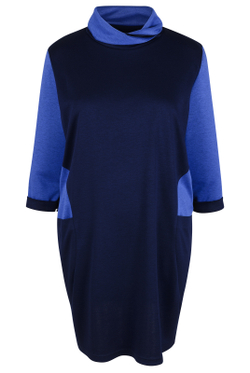 Платье-туника 2442ЛПА, темно-синий #159ТС212442ЛП