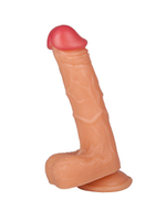 Lola Games Ardent Nudes – телесный фаллоимитатор на присоске с мошонкой, 19,5 см