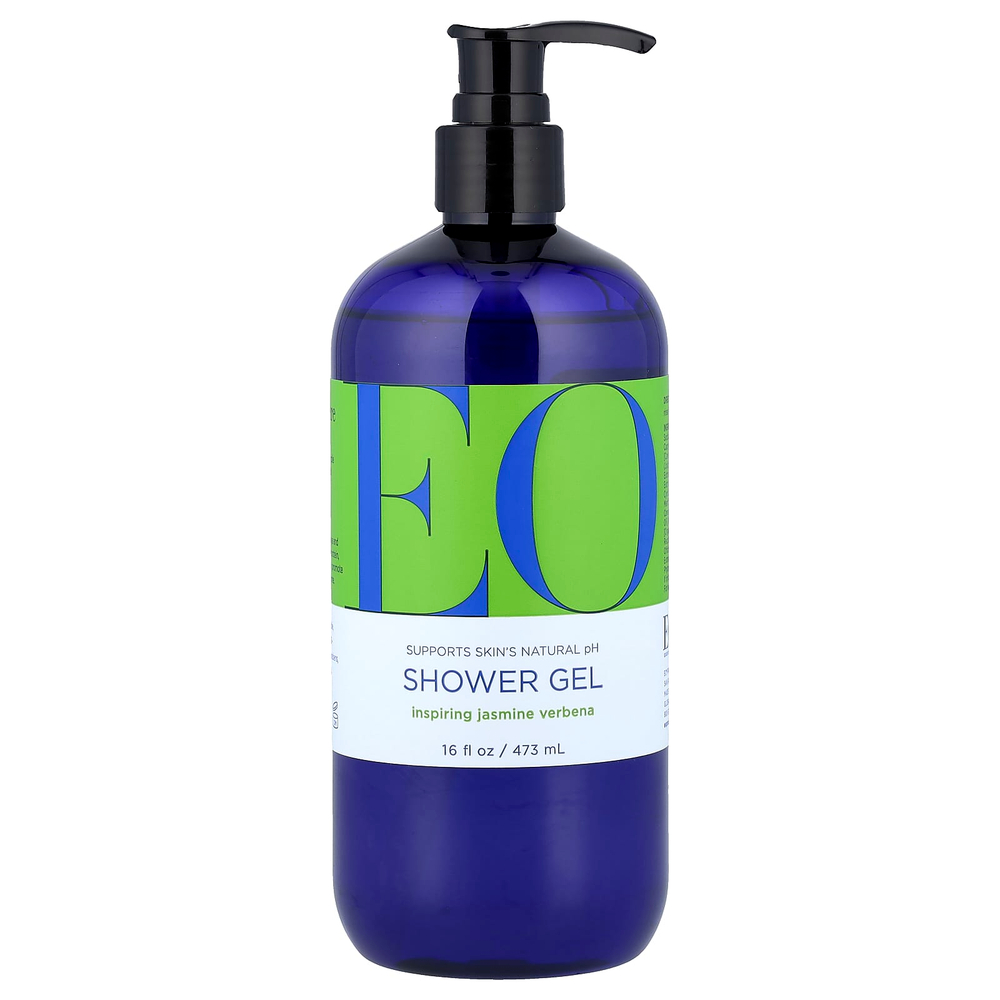 EO Products, гель для душа, вдохновляющий жасмин и вербена, 473 мл (16 жидк. унций)