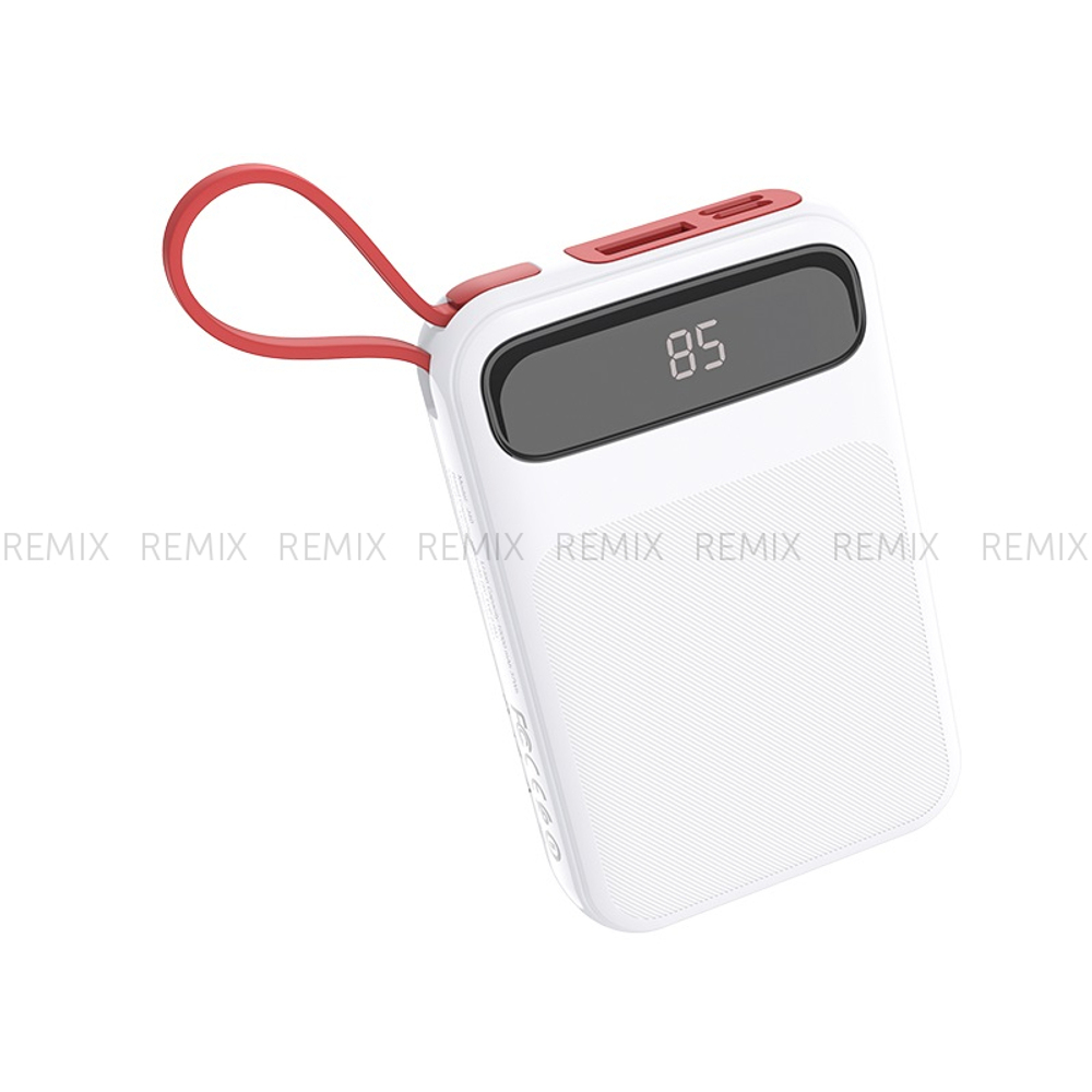 Внешний аккумулятор 10000mAh 1USB 2.0A с кабелем Type-C HOCO J40 (White)