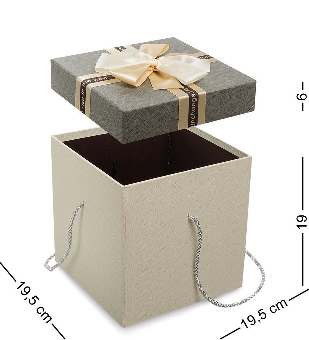 WF-84/1-A Коробка «Квадрат» цв.беж./сер.