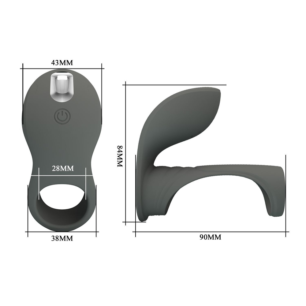 Насадка для пениса Baile Pretty Love – вибростимуляция, 9 см