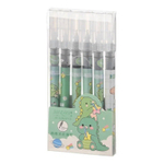 Ручка гелевая, роллер, Jiandan, чёрные чернила, серия "Дракон", корпус с рисунком, 6 шт