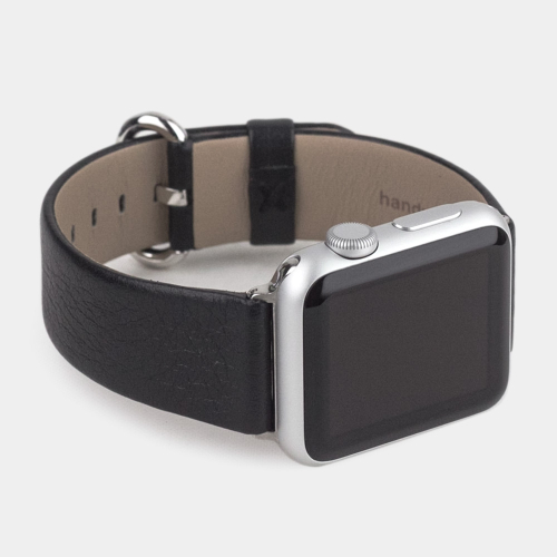 Ремешок для Apple Watch 40/41/42 mm из кожи теленка, черного цвета