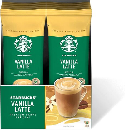 Кофейная смесь Starbucks Vanilla Latte Premium, 10 x 21,5 г - STARBUCKS