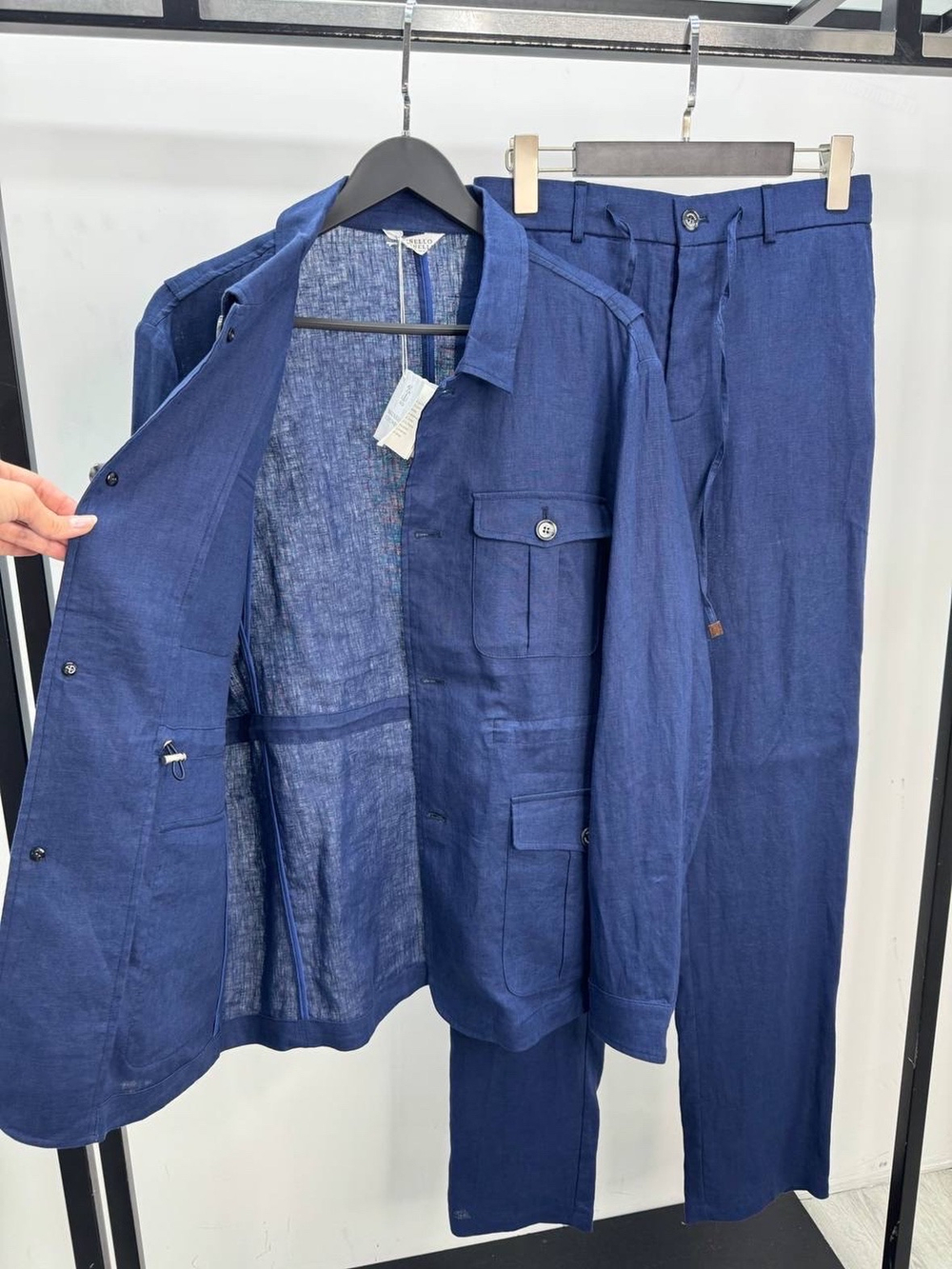 Льняной костюм Brunello Cucinelli