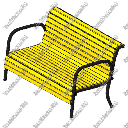 ЛАВКА-ДИВАН ПАРКОВЫЙ МАФ-15.3.01