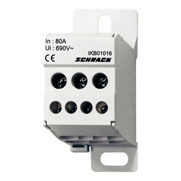 Клеммный (распределительный) блок 1-полюсный 80A Schrack Technik IKB01016--