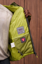 Куртка Nothomme Blue Ultra-Lightweight Water-Repellent Baffled Down Jacket "Orange To Their Cart"