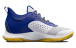 Under Armour 3Z6 fashion all-match non-slip wear-resistant mid-top basketball shoes men's blue and white