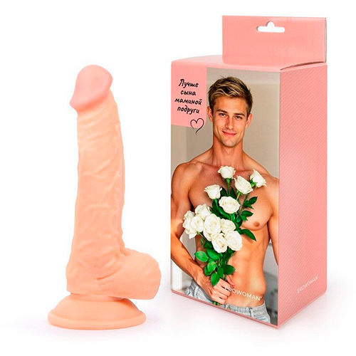 Телесный фаллоимитатор Bior Toys Erowoman-Eroman ER-30058 LE