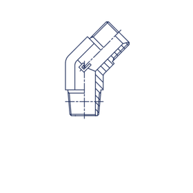 Соединение P45 BSPT 1/2 - BSP 1/2