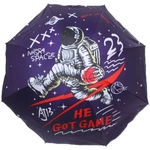 Зонт механический ветроустойчивый, матовая ручка «BESTzontik - Kosmos» длина 25см, d-110см He got game