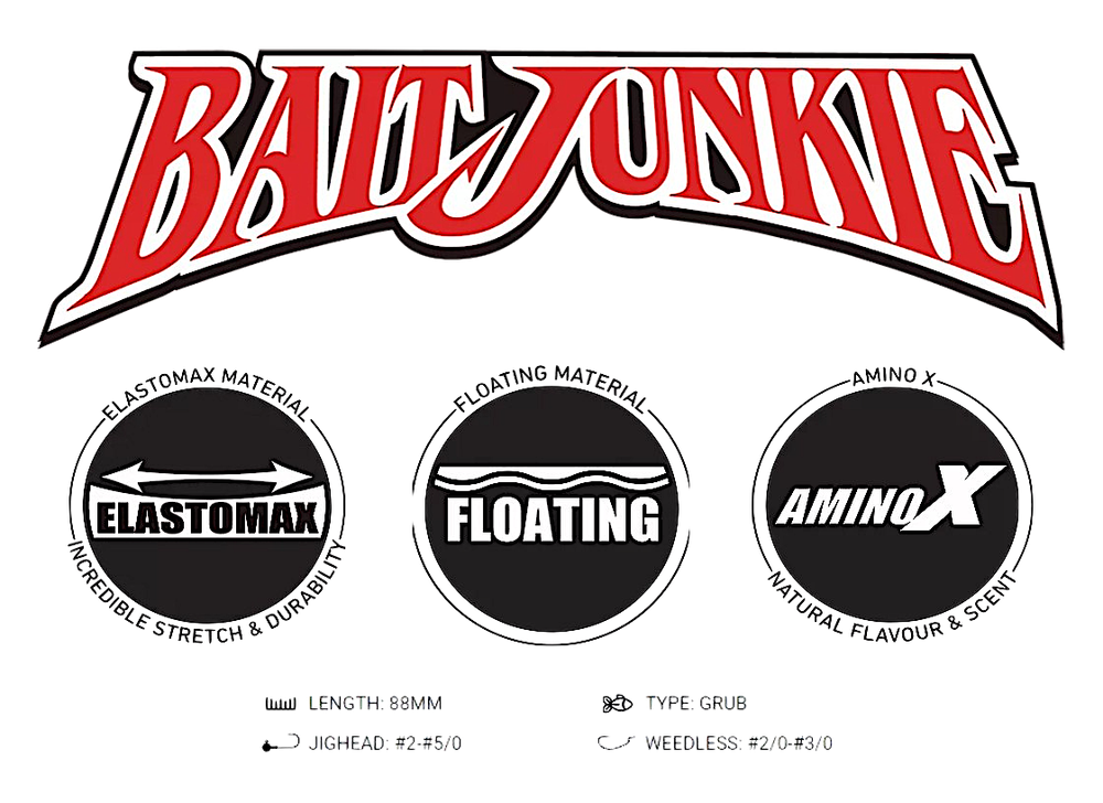 Мягкая приманка Daiwa Bait Junkie Grub 4.0" 4.83г 88мм -