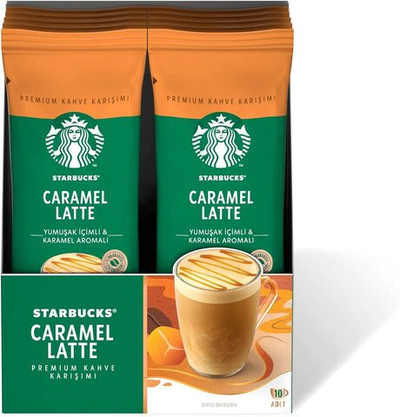 Кофейная смесь Starbucks Caramel Latte Premium, 10x23 г - STARBUCKS