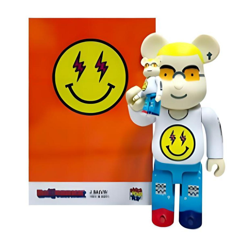 Дизайнерские игрушки BE@RBRICK J Balvin 100%+400%, JBalvin