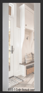 Входная дверь ДК-33 CHOCOLATE с фальш фрамугой ЗЕРКАЛО