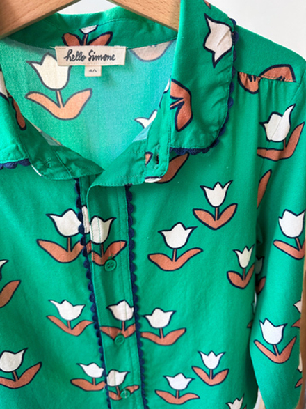 Блузка Hello Simone из хлопка с вискозой, 104