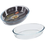 Форма для запекания CRISTALLINO, объем 1,6 л, из боросиликатного стекла, овальной формы, б