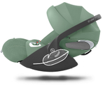 Коляска Cybex Coya Rosegold Frame Cloud T i-Size Leaf Green Plus Leaf Green с дождевиком и бампером