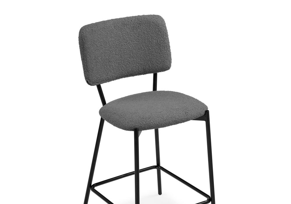 Полубарный стул Reparo bar dark gray / black