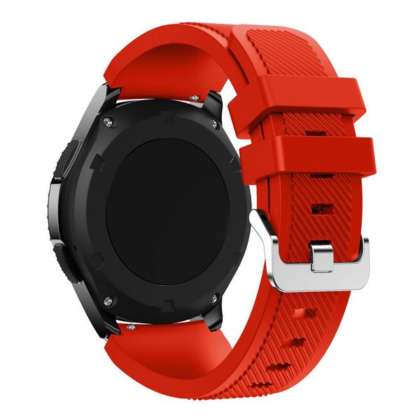 Силиконовый ремешок для Samsung Gear S3/Galaxy Watch 46 Fohuas Silicon Band 22мм (красный)