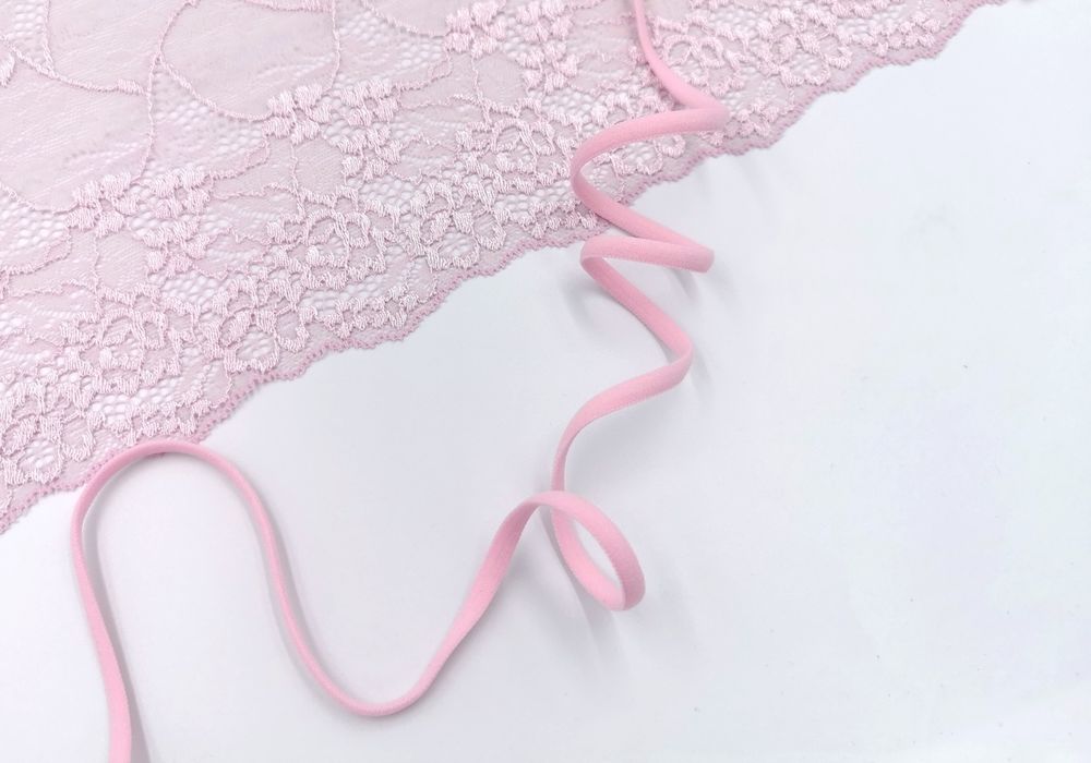 Бретелечная резинка без фестонов, 5 мм, розовая иллюзия, (Артикул: BR609/5-320), м