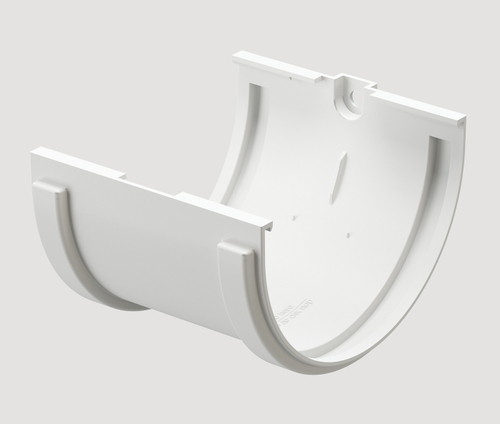 Соединитель желобов ПВХ Docke белый