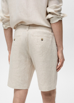 Бермуды slim fit 100% лен