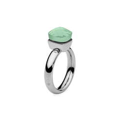 Кольцо Qudo Firenze chrysolite 16.5 мм 610145/16.5 G/S цвет зеленый, серебряный