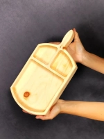 Деревянная менажница из кедра для подачи, сервировки