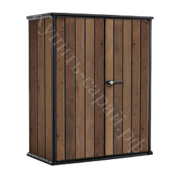 Уличный шкаф пластиковый Keter Deco Vertical 1400 л brown