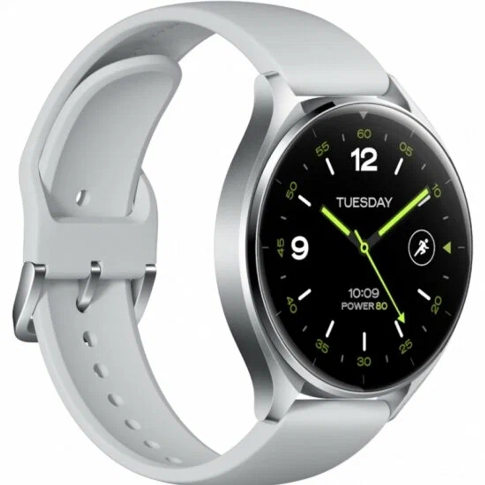 Смарт-часы Xiaomi Watch 2 46мм 1.43" AMOLED корп.серебристый рем.серый разм.брасл.:140-210мм (BHR8034GL)