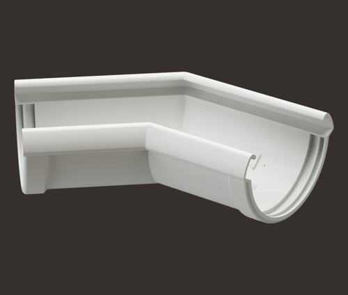 Угол желоба 90 град. унив. ПВХ Docke Premium (Пломбир)